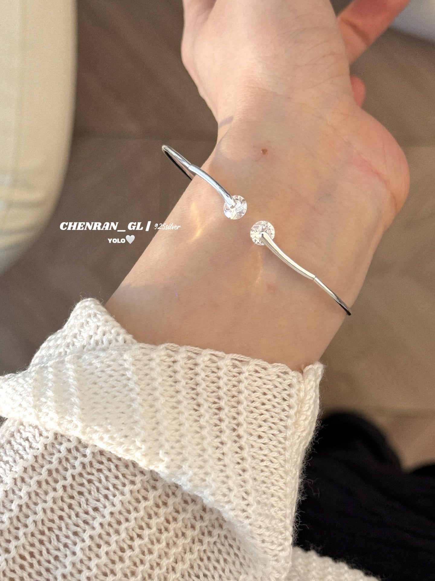 Stacked Zircon Bracelet Set