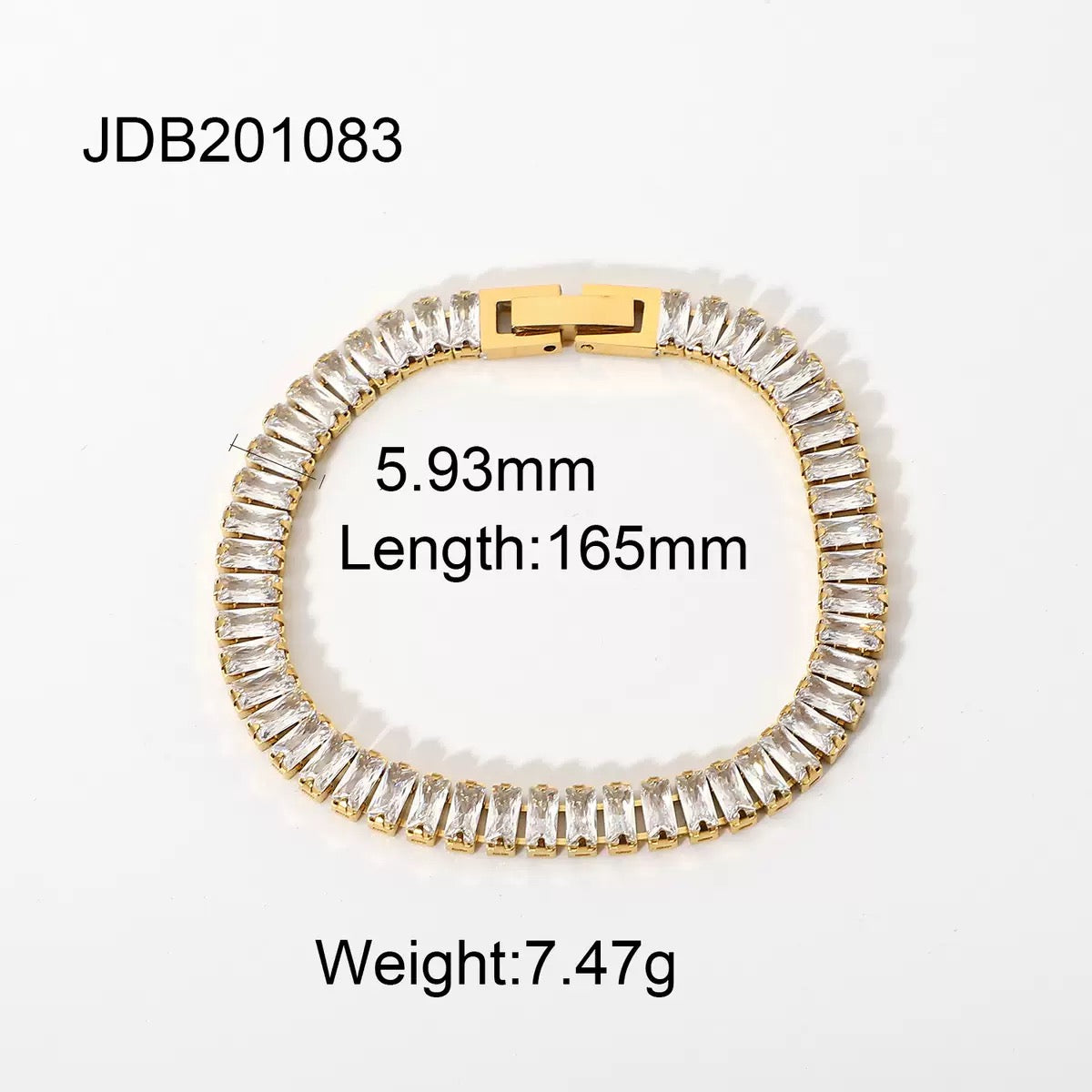 Zirconium exquisite stainless steel bracelet