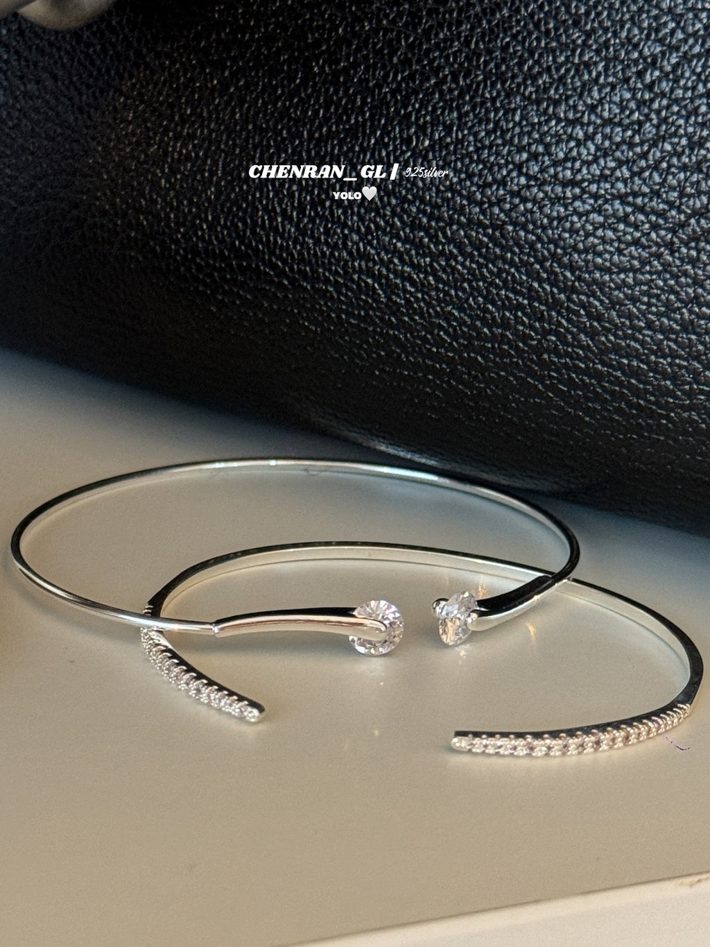 Stacked Zircon Bracelet Set